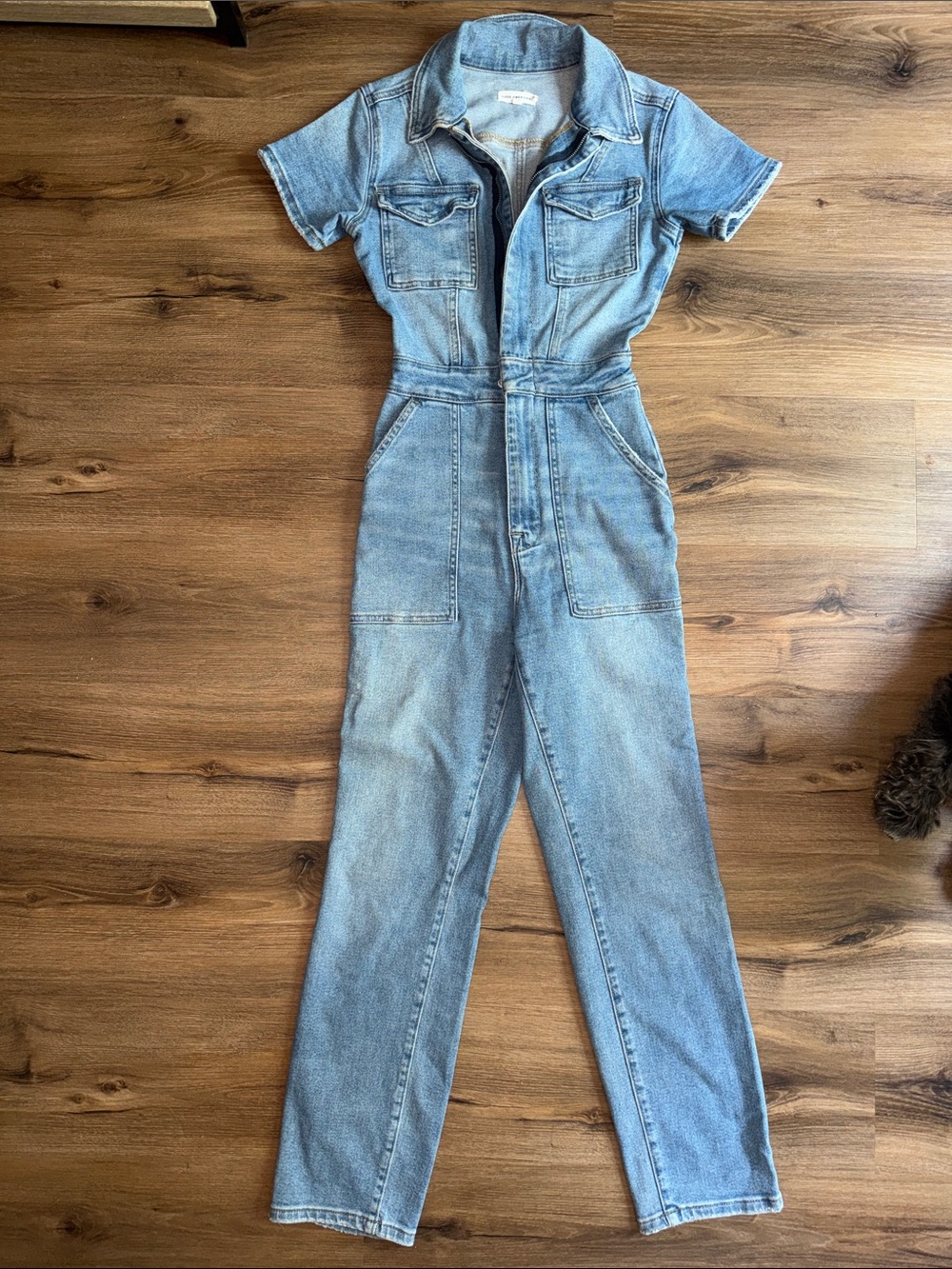 Good American Light Blue Denim Garment with Label